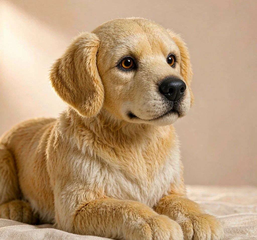 Realistic plush replica